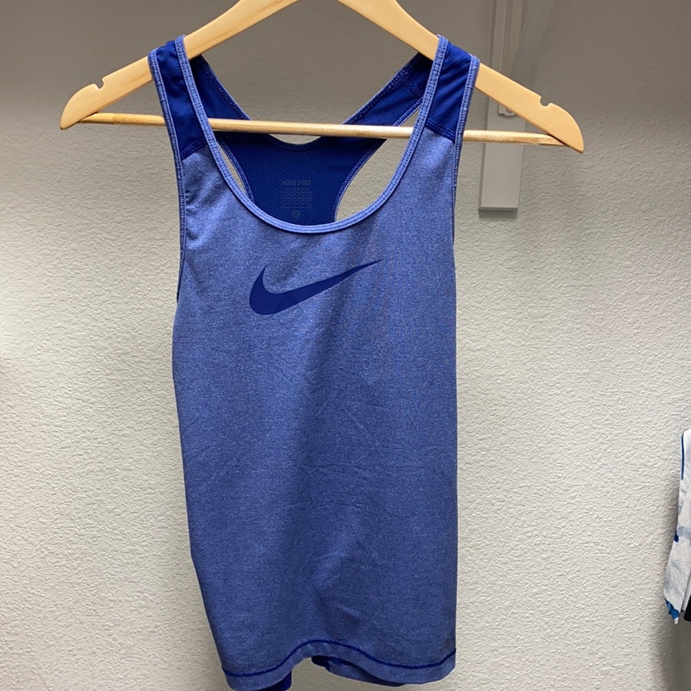 Nike size small blue drifit top
